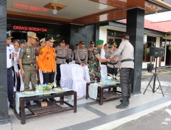 Kodim 0422/LB Ikut Apel Gelar Pasukan Operasi Keselamatan Krakatau 2025 di Polres Lampung Barat dan Pesisir Barat