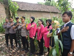 Kapolres Bondowoso Resmikan Program Pekarangan Pangan Lestari di Curahdami