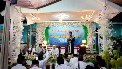 Nurul Jamal Habaib abunawas saat ceramah di yayasan radlatul ulum desa mandiro tegalampel Bondowoso. Rabu 26 februari 2025. (Foto. Dok: kliktoday)