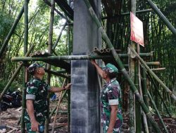 Kasdim 0822 Bondowoso Tinjau Progres Gapura TMMD ke-123 di Gunosari, Hampir Rampung