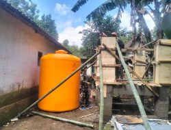 Genjot Pembangunan, Satgas TMMD 123 Bondowoso Fokus Pengecoran Tandon Air