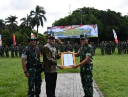 Pa LO TNI AU Kodam V/Brawijaya Pimpin Upacara Penutupan TMMD Ke-123 Kodim 0822 Bondowoso