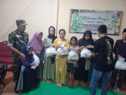 Kehadiran Tiga Pilar Desa Koncer Kidul ke Dusun Rowo, Warga Bersyukur dapat Sembako