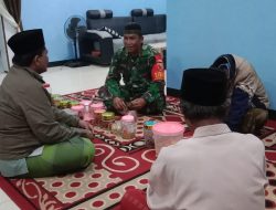 Babinsa Posramil 0822/05 Pakem Halal Bihalal dengan Kades dan Perangkat Desa