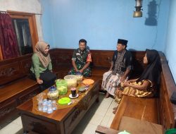 Babinsa Koncer Kidul Sambangi Warga, Hangatkan Suasana Halal bihalal keluarga