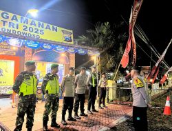 Sinergi TNI-Polri dan Petugas Gabungan Amankan Pos Pantau Idul Fitri di Maesan