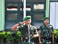 Personel Kodim 0822 Bondowoso Gelar Apel Kembali Cuti Lebaran