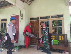 Babinsa Turun Tangan, Cegah DBD Lewat Fogging, Tapen Bondowoso