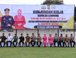Letkol Inf Rinto Wijaya Sambut Kunjungan Kerja Kapolda di Polres Lampung Barat