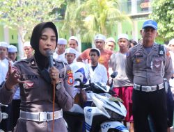 Polres Bondowoso Gelar Coaching Clinic Dalam Program Pondok Pesantren Road Safety, Sasar Santri Di Ponpes