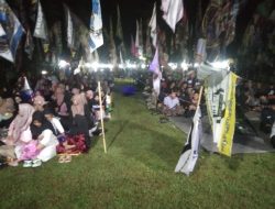 Demi Tercipta Wilayah Kondusif Babinsa 0822/Bondowoso Pengamanan Pejaten Bersholawat di Lapangan Sodor