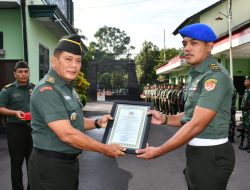 Kasdim 0822 Bondowoso Pimpin Upacara Pelepasan Prajurit, Tugas Boleh Berganti, Loyalitas Tetap Abadi