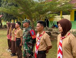 Kodim 0422/LB Buka Saka Wira Kartika di SMAN 1 Bengkunat Belimbing