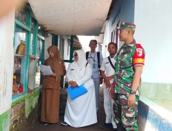 Bersama Puskesmas, Babinsa Klabang Kawal Sanitasi Sekolah Demi Cegah Penyakit