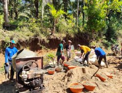 Bersama TNI, Warga Pekon Pemerihan Wujudkan Jalan Impian Lewat TMMD ke-124