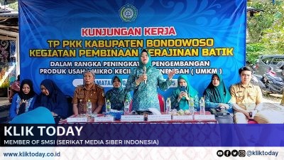 Kunjungan Kerja TP PKK Kabupaten Bondowoso, Pembinaan Kerajinan Batik untuk Peningkatan UMKM