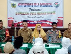 Sinergi TNI-Polri Wujudkan Koperasi Desa Merah Putih melalui Musdes, Desa Mandiro, Tegalampel Bondowoso
