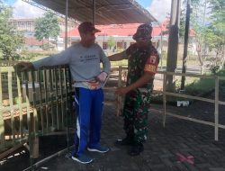 Siaga Qurban! Babinsa Koptu Alam Turun Tangan Amankan Penyembelihan di Ponpes Al Islah