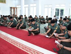 Kodim 0822 Bondowoso Gelar Doa Bersama Mohon Kesembuhan dan Kesehatan untuk Anggota dan Keluarga