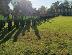 Sinergi TNI-Polri, Kodim 0822 Bondowoso Ikut Apel Pengamanan Idul Adha 1446 H