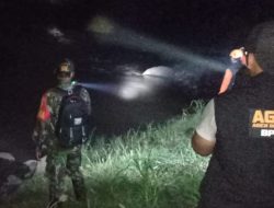 Pencarian Orang Hilang, Diduga Hanyut di Sungai Prajekan Bondowoso, Babinsa Serda Ahmat Sutono Tampil Terdepan