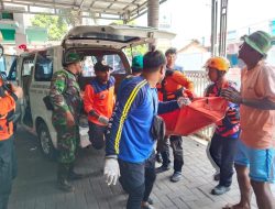 Babinsa Kodim 0822 Bondowoso Bantu Evakuasi Jenazah Korban Tenggelam di Sungai Prajekan Lor