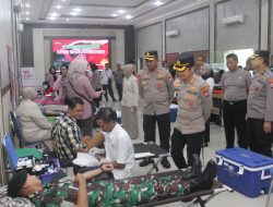 Jelang Hari Bhayangkara ke-79, Polres Bondowoso Gelar Bakti Sosial Donor Darah
