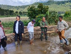 Saluran Air Terputus, Danposramil dan Forkopimcam Ijen Sigap Tinjau Lokasi