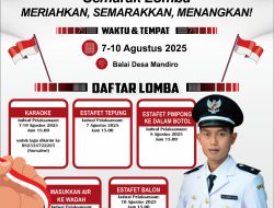 Semarak HUT ke-80 RI, Desa Mandiro Gelar Beragam Lomba Meriahkan Kemerdekaan