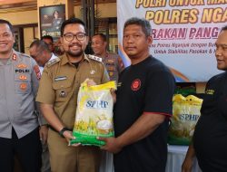 Polres Nganjuk Dorong Ketahanan Pangan Lewat Pasar Murah