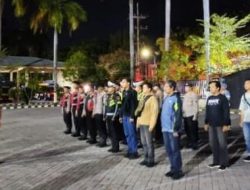 Cegah Aksi Kriminal dan Balap Liar, Polres Nganjuk Gelar Patroli Skala Besar