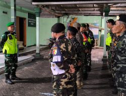 Patroli Gabungan TNI, Banser, dan Satpol PP Wujudkan Keamanan di Curahdami Bondowoso