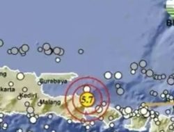 Gempa Bermagnitudo 5,7 Guncang Banyuwangi Jawa Timur