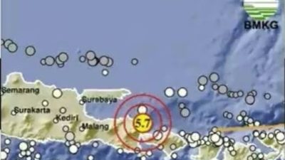 Gempa Bermagnitudo 5,7 Guncang Banyuwangi Jawa Timur