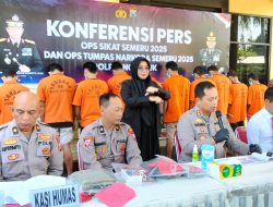 Operasi Sikat Semeru 2025, Polres Nganjuk Amankan 24 Tersangka dari 28 Kasus Kejahatan