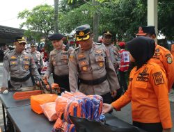 Polres Nganjuk Gelar Apel Kesiapan, Tegaskan Kolaborasi Lintas Sektor Tanggap Bencana