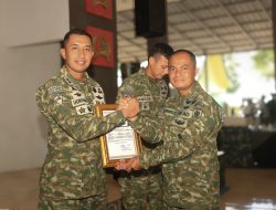 Danyonif 514/SY Hadiri Puncak HUT ke-62 Brigif 9/Dharaka Yudha dengan Penuh Kekhidmatan