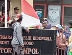 Warga Geruduk Polsek Ijen, Insiden Turunkan Bendera Jadi Sorotan