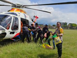 Pengiriman Logistik: Polri Terjunkan Helikopter AW169 untuk Misi Kemanusiaan Korban Banjir di Aceh–Sumut