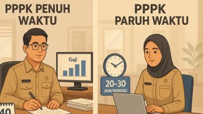 Pemerintah Terapkan Skema PPPK Paruh Waktu dan Penuh Waktu, Ini Perbedaan Jam Kerja, Gaji, dan Tunjangannya