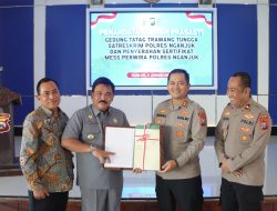 Perkuat Kinerja Satreskrim, Kapolres Nganjuk Resmikan Gedung Baru dan Terima SHM Mess Perwira