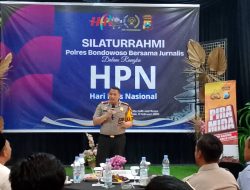 HPN ke-80 Jadi Momentum Perkuat Sinergi Polres Bondowoso dan Insan Pers