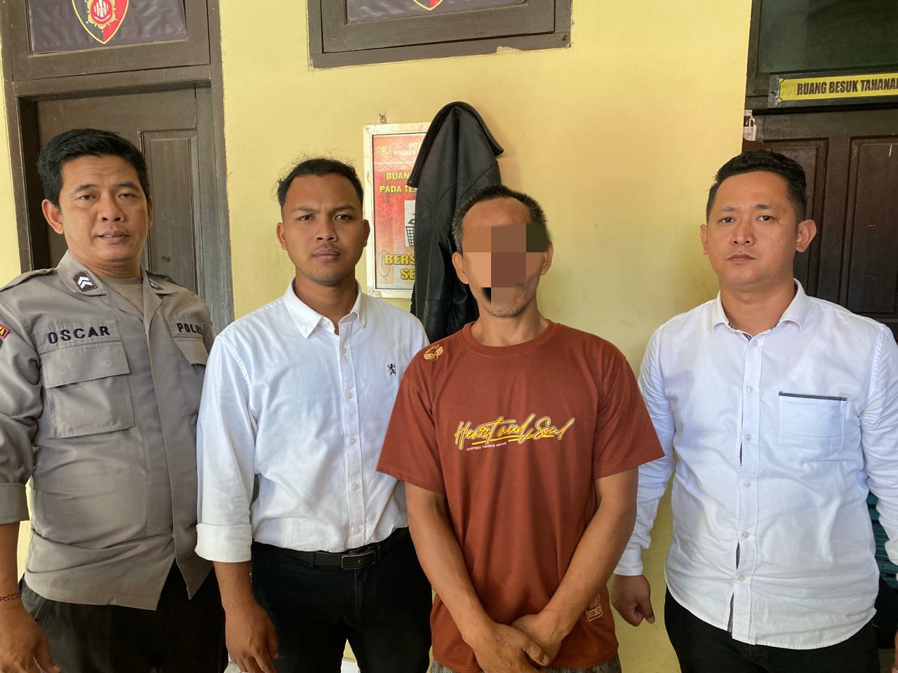 Sat Res PPA Polres Ogan Ilir Tangkap Pelaku KDRT di Tanjung Raja