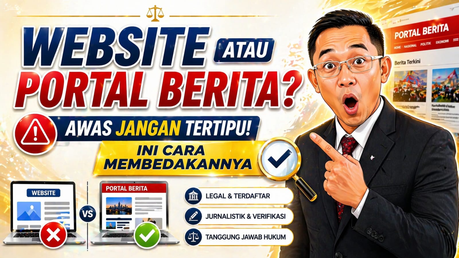 Jangan Mudah Percaya! Cara Membedakan Website Biasa dengan Portal Berita