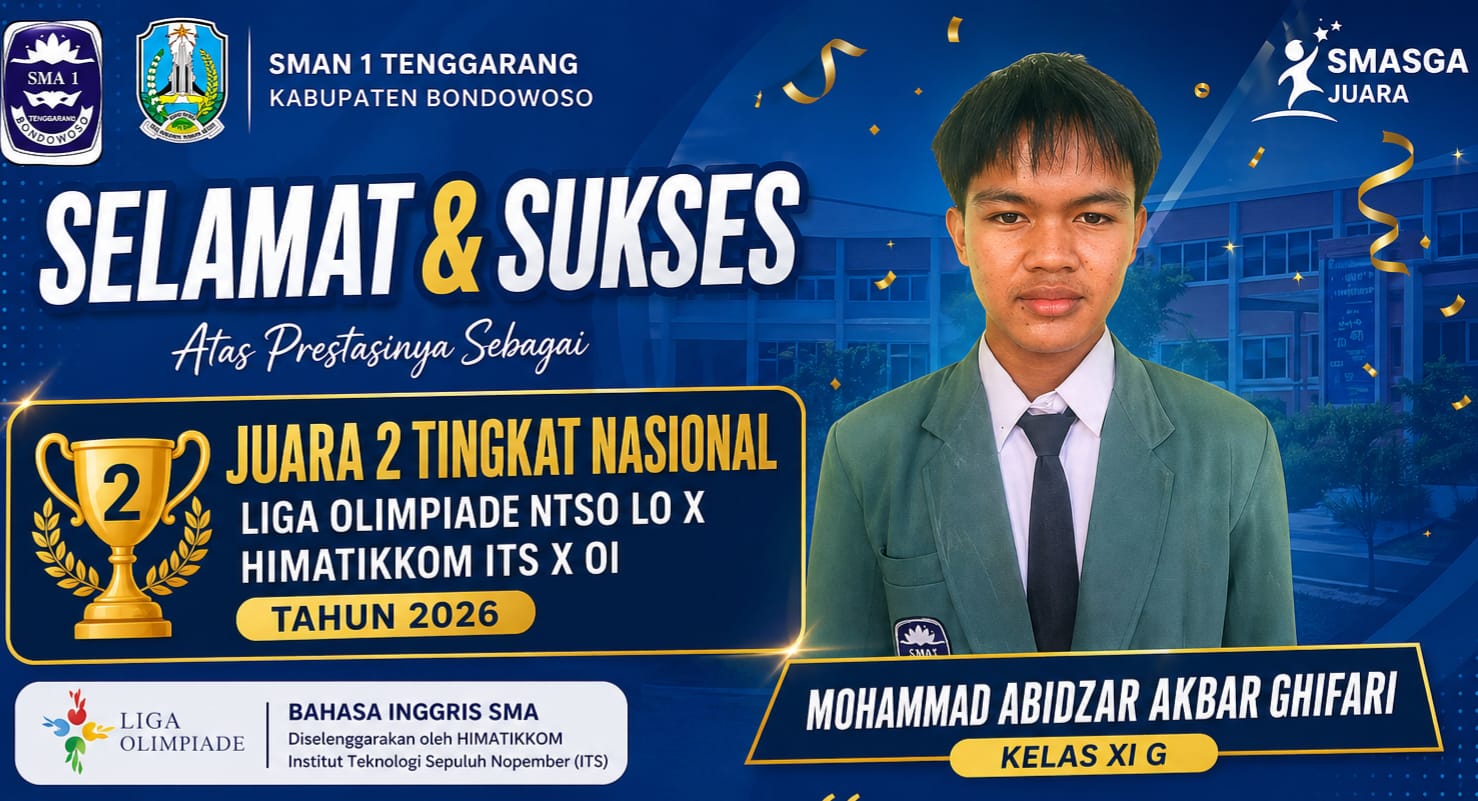 Membanggakan! Siswa SMAN 1 Tenggarang Bondowoso Raih Juara 2 Nasional Olimpiade Bahasa Inggris ITS 2026