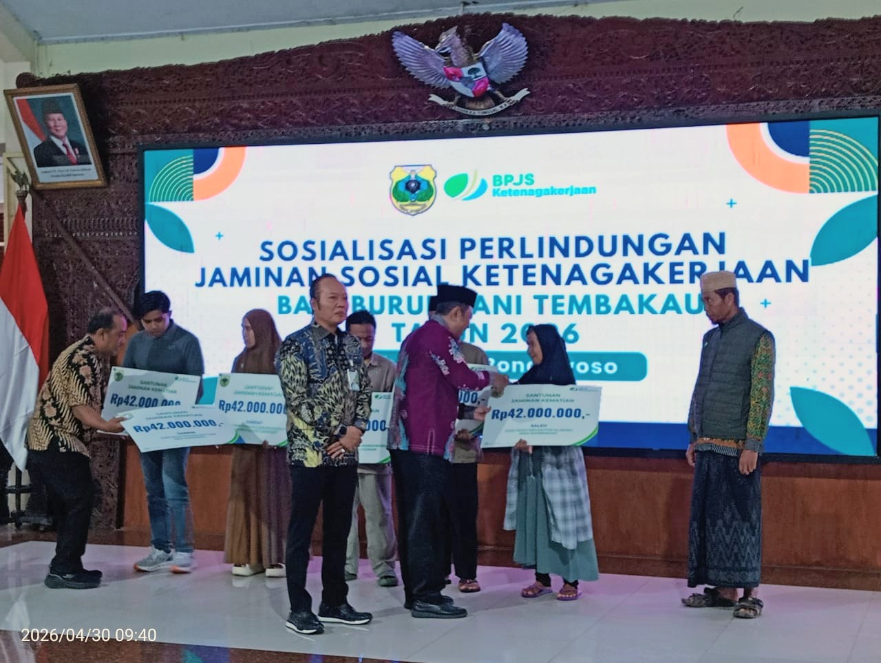 Bupati Bondowoso Tegaskan Komitmen Perlindungan Buruh Tani, 15.300 Pekerja Tembakau Dapat Jaminan Sosial