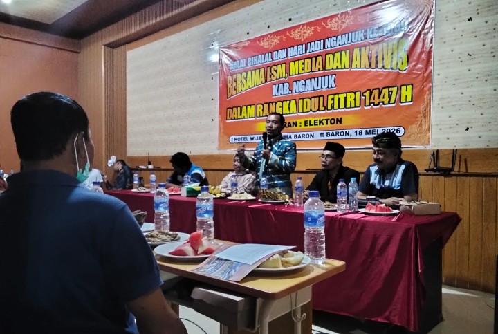 Halal Bihalal di Nganjuk Jadi Ruang Konsolidasi Perkuat Sinergi LSM, Media, dan Aktivis