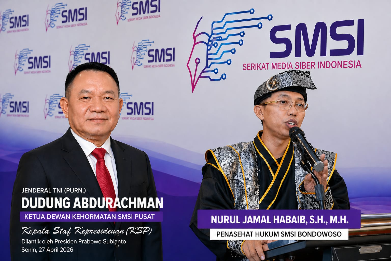 Dari Militer ke Istana, Dudung Dinilai Figur Strategis oleh Penasehat Hukum SMSI Bondowoso