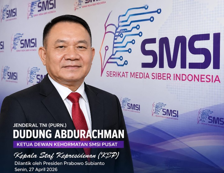 Jabat Kepala Staf Kepresidenan, Jenderal TNI (Purn.) Dudung Abdurachman Tuai Apresiasi dari SMSI Bondowoso