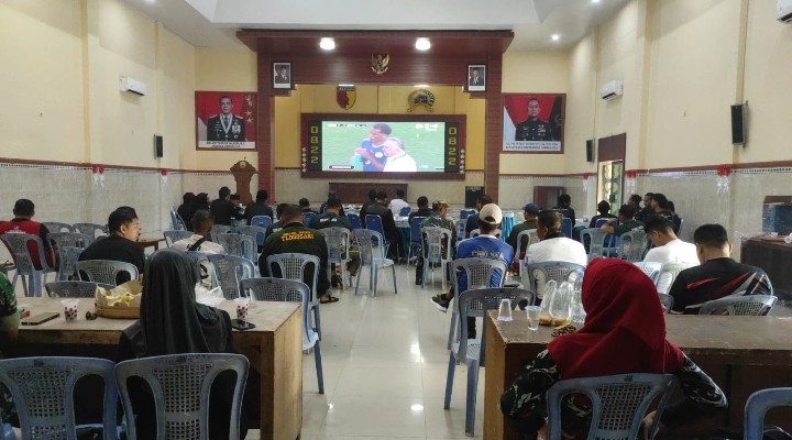Mayor Inf Teguh Ajak TNI, Polri dan Masyarakat Nobar Piala Dunia, Silaturahmi Antar Elemen Makin Solid